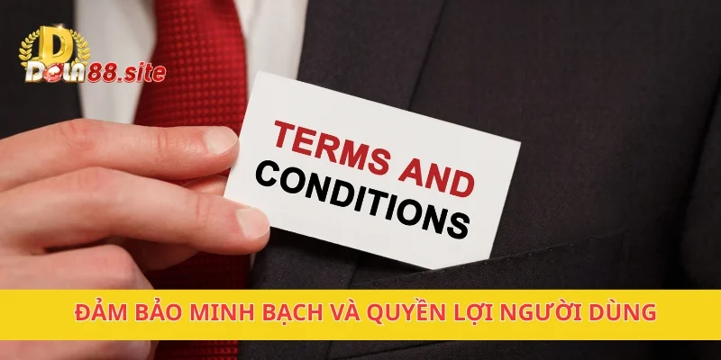 Điều Khoản Điều Kiện DOLA88 – Quy định rõ ràng, minh bạch 2 Đảm bảo minh bạch và quyền lợi người dùng